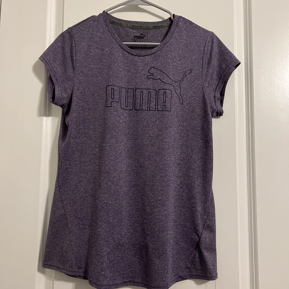 Puma Activewear Purple T-shirt Youth Large Style # 838438